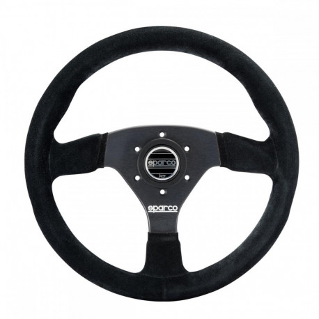 Volani 3-kraki volanski obroč Sparco R383, 330mm, semiš, 39mm zamik, črna | race-shop.si