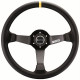Volani 3 spokes steering wheel Sparco R345, 350mm Leather, 63mm | race-shop.si