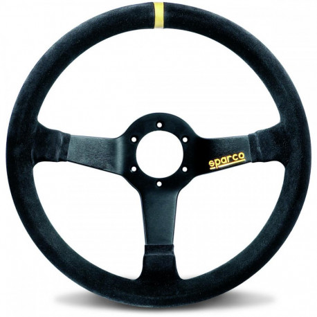 Volani 3 spokes steering wheel Sparco R345, 350mm suede, 63mm | race-shop.si