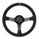 Volani 3-kraki volanski obroč Sparco L575, 350mm, semiš, 63mm zamik, črna/rdeča | race-shop.si