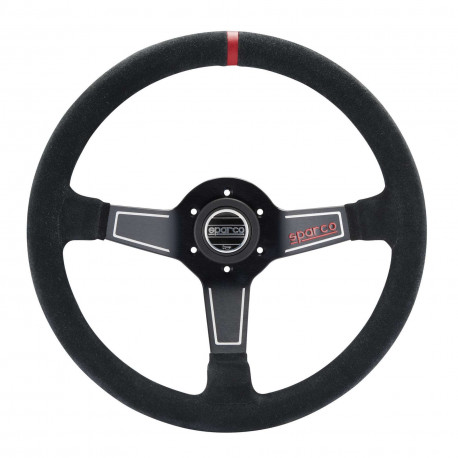 Volani 3-kraki volanski obroč Sparco L575, 350mm, semiš, 63mm zamik, črna/rdeča | race-shop.si