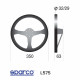 Promocije 3 spokes steering wheel Sparco L575, 350mm suede, 63mm | race-shop.si