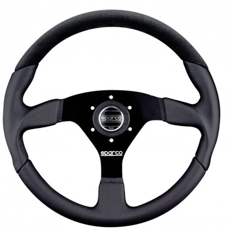 Volani 3-kraki volanski obroč Sparco L505, 350mm, semiš, brez zamika, črna | race-shop.si