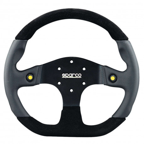 Volani 3-kraki volanski obroč Sparco L999, 330mm, alcantara, brez zamika, črna/rumena/siva | race-shop.si