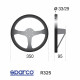 Volani 3 spokes steering wheel Sparco R325, 350mm suede, 95mm | race-shop.si