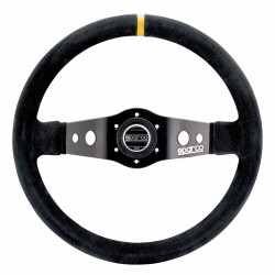 2 spokes steering wheel Sparco R215, 350mm suede, 90mm