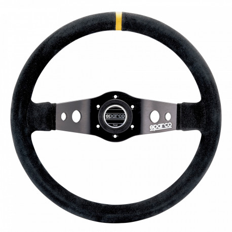 Volani 2 spokes steering wheel Sparco R215, 350mm suede, 90mm | race-shop.si