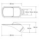 Odprtine za zrak Universal duct intake 63/76mm (transparent) | race-shop.si