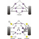Poliuretanski silent bloki Powerflex Rear Diff Rear Mounting Bush BMW E60 5 Series, Saloon | race-shop.si