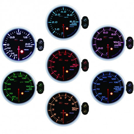 Merilne naprave DEPO PK serija 52 mm, 7 barv Programmable DEPO racing gauge Electric boost -1 to 2bar, 7 Color | race-shop.si