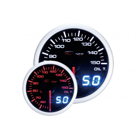 Merilniki DEPO Dual view serija 52 mm DEPO racing števec za temperaturo olja - Serija z dvojnim pogledom | race-shop.si