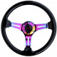 Promocije 3-kraki volanski obroč RACES Neo Piano, 350mm, silikon, 47mm zamik, črna/neon | race-shop.si
