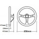 Promocije 3-kraki volanski obroč RACES Neo Piano, 350mm, silikon, 47mm zamik, črna/neon | race-shop.si