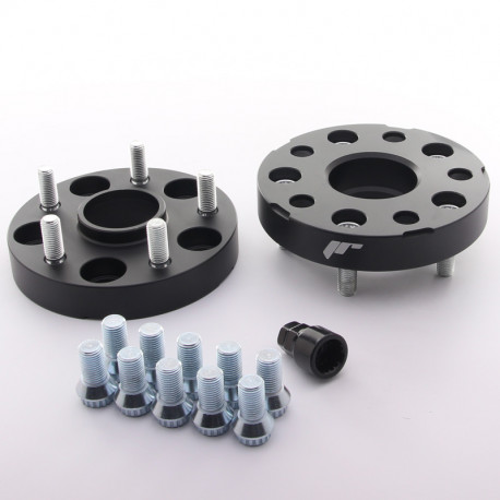 Spreminjanje dimenzije PCD/izvrtine Set of 2psc wheel spacers - hub adaptors Japan Racing 5x112 to 5x130 , width 25mm | race-shop.si