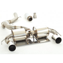 90mm Duplex exhaust system (stainless steel) - ECE approval (681106TD-X)