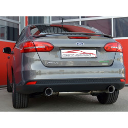 Duplex Sport exhaust silencer Ford Focus III saloon - ECE approval (921202BLD-X)