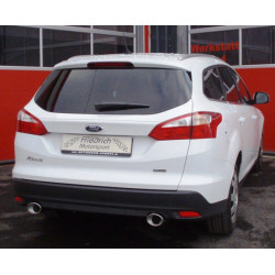 Duplex Sport exhaust silencer Ford Focus III Turnier DYB - ECE approval (921202KBD-X)