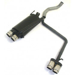Duplex Sport exhaust silencer VW Polo 6N / 6N2 - ECE approval (921409D-x)
