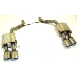 Duplex Sport exhaust silencer Audi A8 D3 (4E) - ECE approval (971030D-X)