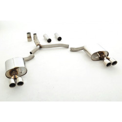 76mm Sport duplex exhaust (stainless steel) - ECE approval (971031SLD-X3-X)
