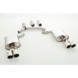 76mm Sport duplex exhaust Audi A5 B8 Sportback FWD a Quattro - ECE approval (971034D-X3-X)