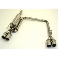 Duplex Sport exhaust silencer Opel Meriva B - ECE approval (971173D-X)