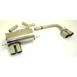 Duplex Sport exhaust silencer BMW 1er E81 / E87 - ECE approval (971301D-X)