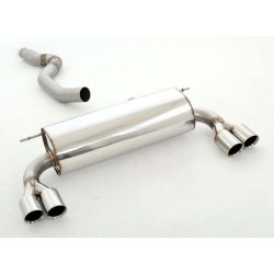 76mm Sport duplex exhaust (stainless steel) - ECE approval (971369AMD-X3-X)
