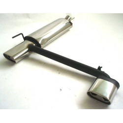 Duplex Sport exhaust silencer (stainless steel) - ECE approval (971400D-x)