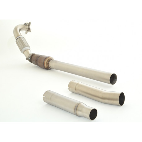 TT 76mm Stainless steel downpipe with sport kat. (200CPSI) - ECE approval (981032S-X3-DPKAHJS) | race-shop.si