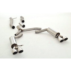 76mm Duplex exhaust system (stainless steel) - ECE approval (991037A-X3-X)