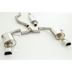 3"(76mm) Duplex Exhaust Opel Vectra C - ECE approval (991176T-X3-X)