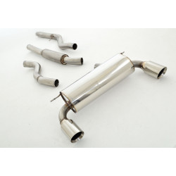 76mm Duplex exhaust system (stainless steel) - ECE approval (991367M-X3-X)