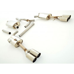 Gr.A Duplex Exhaust VW T5 Bus - ECE approval (991422L-X)