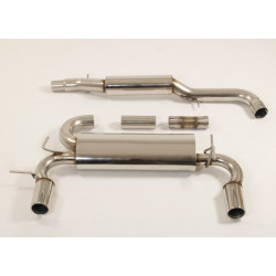3"(76mm) Duplex Exhaust VW Golf IV - ECE approval (991428RLD-X3-X)