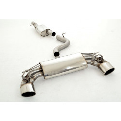 76mm Duplex exhaust system with stock valve control VW Golf VII R - ECE approval (991450RKL-X3-X)