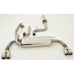 Gr.A Duplex Exhaust Mazda 3 (BL) Hatchback - ECE approval (992208-X)