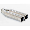 Koncovka výfuku 2x80mm 