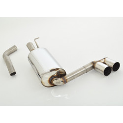 Sport exhaust silencer (stainless steel) - ECE approval (M971412-x)