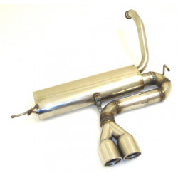 Sport exhaust silencer Toyota Aygo - ECE approval (M972101-X)