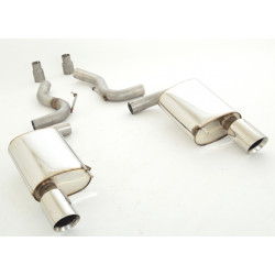 70mm Duplex Sport exhaust silencer Ford Mustang Coupe - ECE approval (861206TD-X)