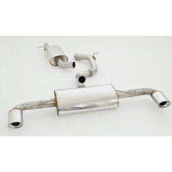 70mm Duplex Exhaust Audi TT 8J Quattro - ECE approval (881006D-X)