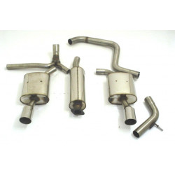 70mm Duplex Exhaust Ford Mondeo (BA7) - ECE approval (881225TD-X)