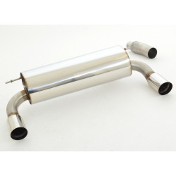 76mm Sport duplex exhaust (stainless steel) - ECE approval (971367AMD-X3-X)