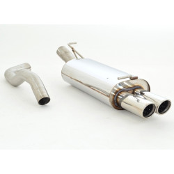 Sport exhaust silencer (stainless steel) - ECE approval (971412A-X)