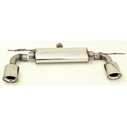 Duplex Sport exhaust silencer VW Golf V - ECE approval (971425D-x)