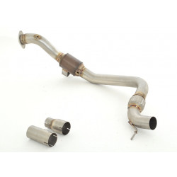 76mm Downpipe with 200CPSI sport kat. Ford Mustang Coupe a Cabrio (981206T-X3-DPKAHJS)