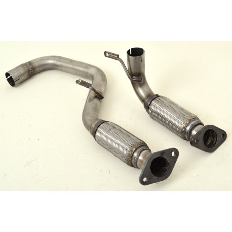 Izpušni sistemi Friedrich Motorsport 55mm Exhaust system with flex pipe (stainless steel) - ECE approval (981233-HR) | race-shop.si