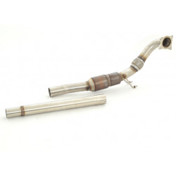 76mm Stainless steel downpipe with sport kat. (200CPSI) - ECE approval (981425AG-X3-DPKAHJS)