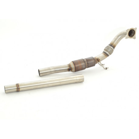 Octavia 76mm Stainless steel downpipe with sport kat. (200CPSI) - ECE approval (981425AG-X3-DPKAHJS) | race-shop.si